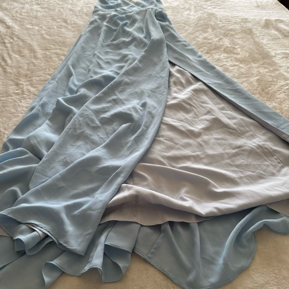Fame and Partners Mirabella Maxi Bridesmaids Dress Size US 4 Pale Blue - Picture 9 of 11